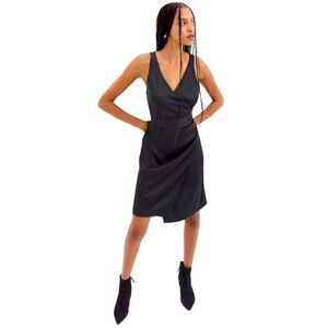 Gap satin wrap dress